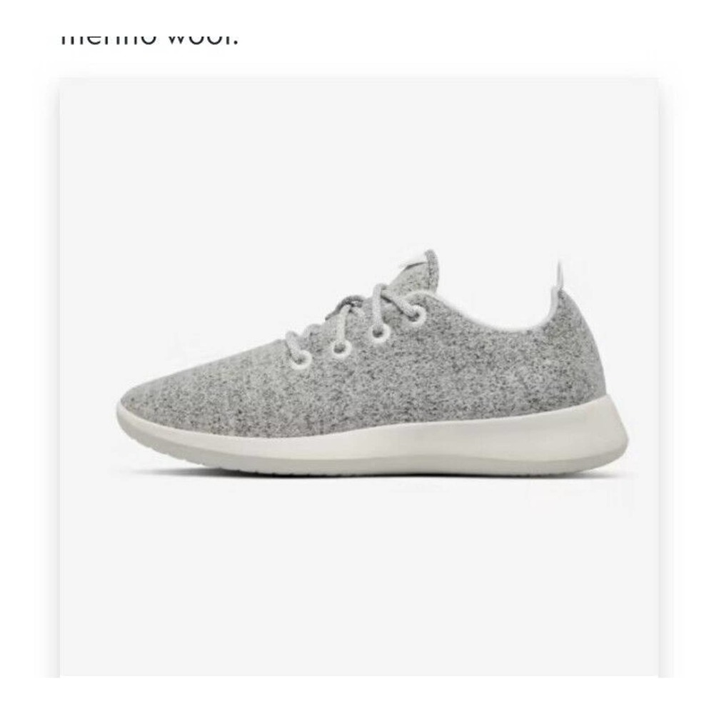 allbirds Men’s Gray Wool Runner Slip-On Sneakers